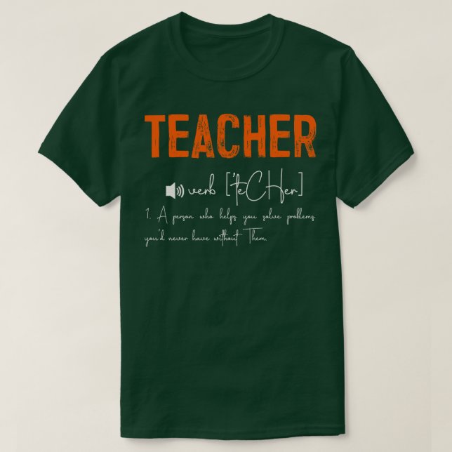 TEACHER DESCRIPTION T-Shirt (Design Front)