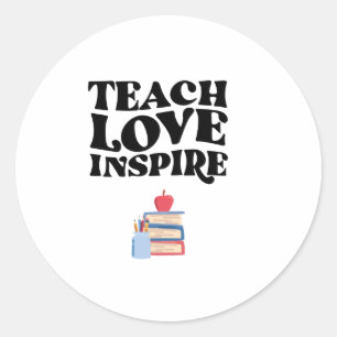 teacher design for teachers coffee mug hand saniti classic round sticker
