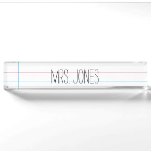 Teacher - Desk Nameplate (Customise)