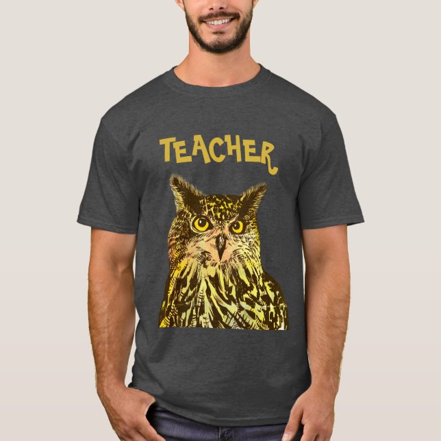 Teacher, Eagle owl  T-Shirt (Front)