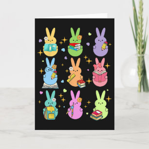 Teacher Easter Bunny Happy Easter Egg Groovy Stude Card
