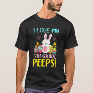 Teacher Easter Day Bunny I Love My 5Th Grade Stude T-Shirt