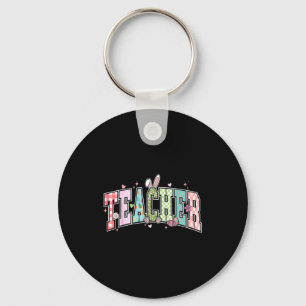 Teacher easter day funny teacher rabbit key ring