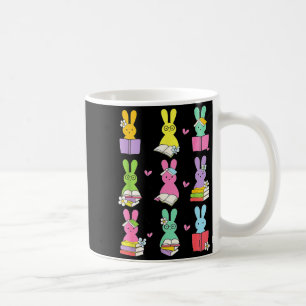 Teacher Easter Reading Bunnies Book Lover Bunny Coffee Mug