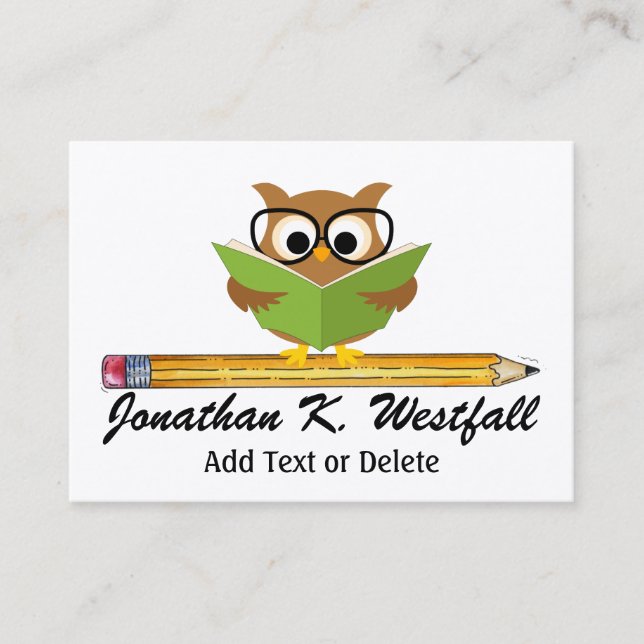 Teacher / Education Business Card by SRF (Front)