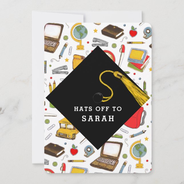Teacher Education Graduation Invitation (Front)