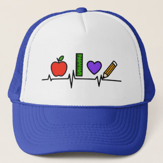 Teacher EKG Trucker Hat