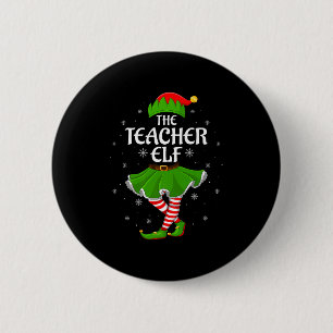 Teacher Elf Christmas Family Girls Women Elf Squad 6 Cm Round Badge