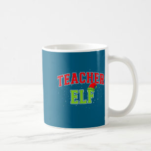 Teacher Elf Christmas Family Matching Group Xmas T Coffee Mug