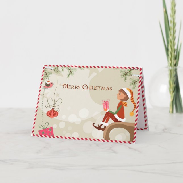 Teacher Elf - Personalised Christmas Cards (Front)