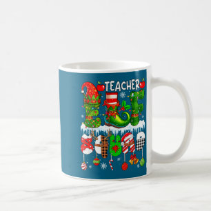 Teacher Elf Squad Xmas Colorful Elf Hat Scute Ss C Coffee Mug