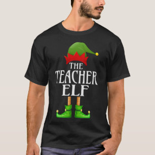 Teacher Elf Xmas Funny Family Matching Group Chris T-Shirt