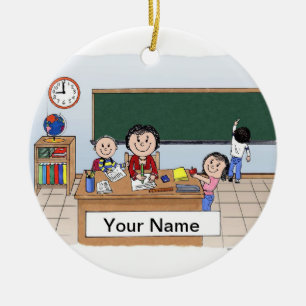 Teacher - Female Ceramic Tree Decoration