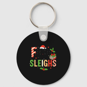 Teacher Fifth Grade Sleighs Funny Christmas Teache Key Ring