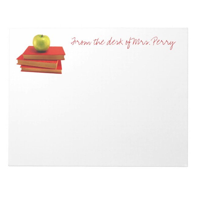 Teacher From The Desk Of Notepad (Front)