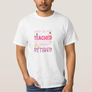 Teacher Full Time Grandma Teach T-Shirt