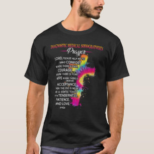 Teacher Fun Diagnostic Medical Sonographer'S Praye T-Shirt