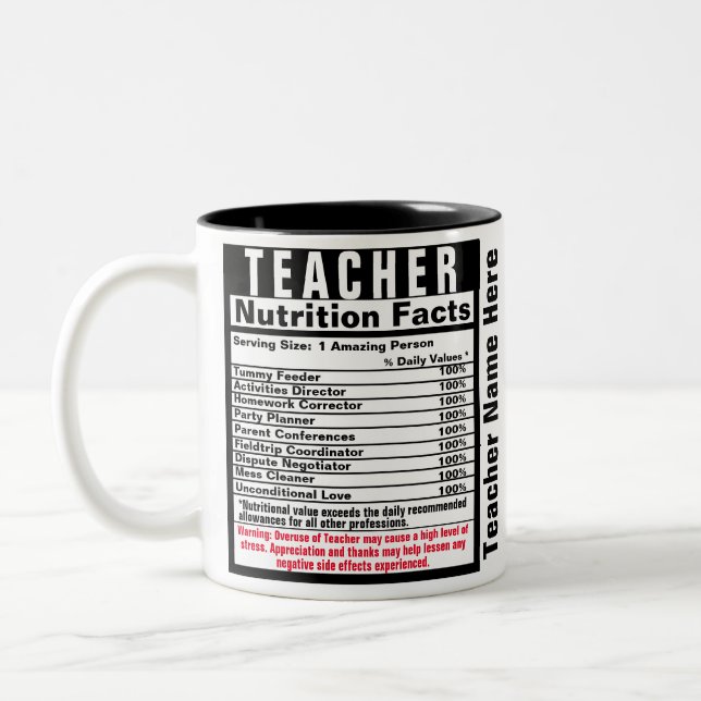 Teacher Funny Gift Mug (Left)