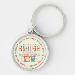 TEACHER - Funny Quotes - Add Name to personalise Key Ring
