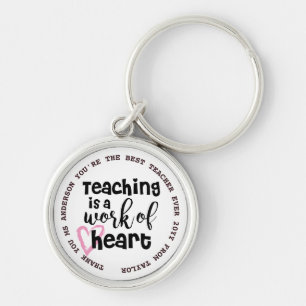 TEACHER - Funny Quotes - Add Name to personalise Key Ring