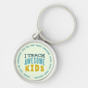TEACHER - Funny Quotes - Add Name to personalise Key Ring