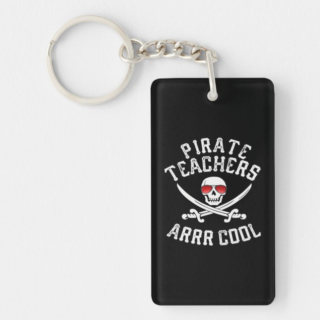 Teacher Funny Teacher Talk Like a Pirate Day Key Ring (Front)