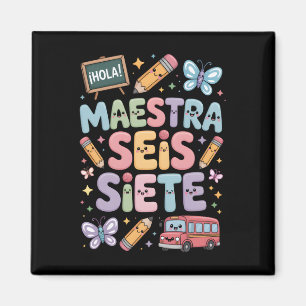 Teacher Gen Alpha Brainrot 67 Six Seven Maestra Se Magnet