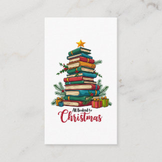 Teacher Gift | All Booked For Christmas Enclosure Card