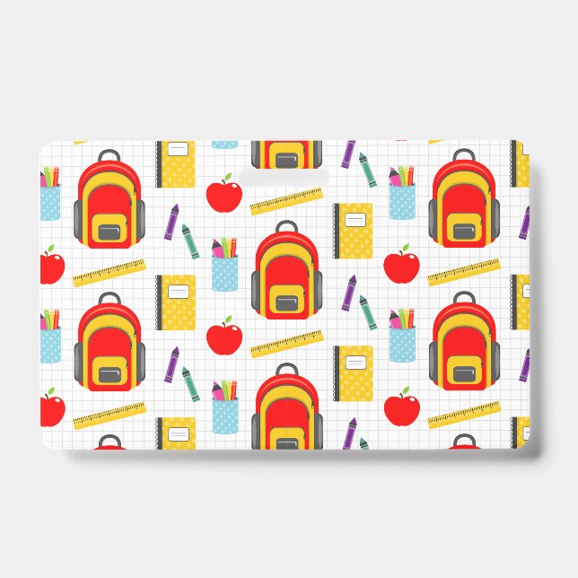 Teacher Gift | Apple Back To School ID Badge (Front)