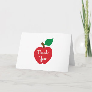 Teacher Gift Apple Thank You Cards