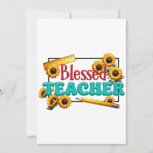 Teacher Gift Blessed Teacher