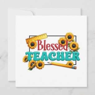 Teacher Gift Blessed Teacher