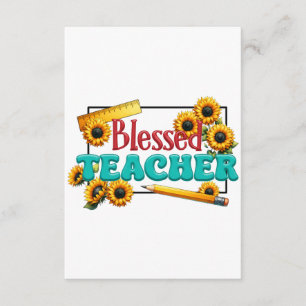 Teacher Gift Blessed Teacher Enclosure Card