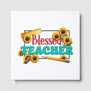 Teacher Gift Blessed Teacher Guest Book