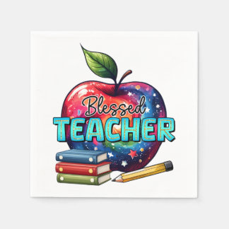 Teacher Gift | Blessed Teacher Napkin