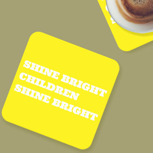 Teacher Gift - Colourful Uplifting Paper Coaster