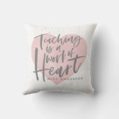 Teacher gift  cushion (Back)