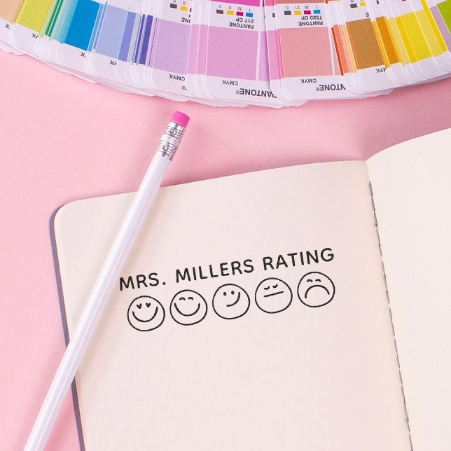 Teacher Gift Custom Classroom School Review  Self-inking Stamp (Creator Uploaded)