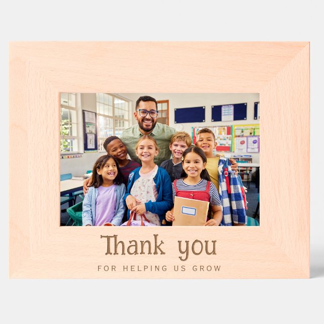 Teacher gift, custom text Engraved Photo Frame (Creator Uploaded)