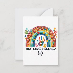 Teacher Gift Day Care Teacher Life Card