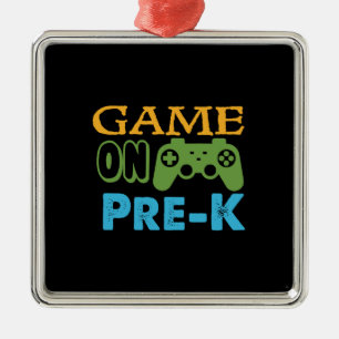 Teacher Gift Game Of Pre K Metal Ornament