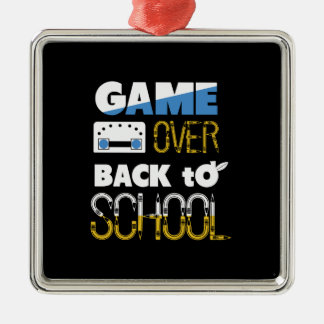 Teacher Gift | Game Over Back To School Metal Ornament