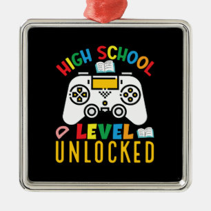 Teacher Gift   High School Level Unlocked Metal Ornament
