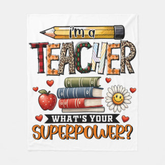 Teacher Gift | I Am A Teacher Fleece Blanket