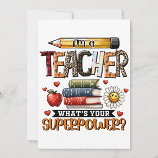Teacher Gift | I Am A Teacher Invitation