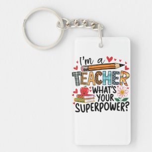 Teacher Gift   I Am A Teacher Key Ring