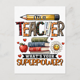 Teacher Gift   I Am A Teacher Postcard