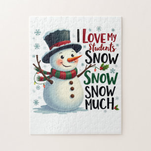 Teacher Gift I Love My Students Snow Much Jigsaw Puzzle