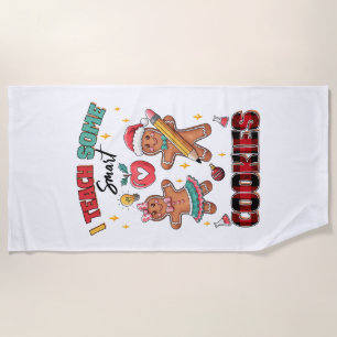 Teacher Gift I Teach Some Smart Cookies Beach Towel