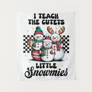 Teacher Gift   I Teach The Cutest Little Snowmies Tapestry